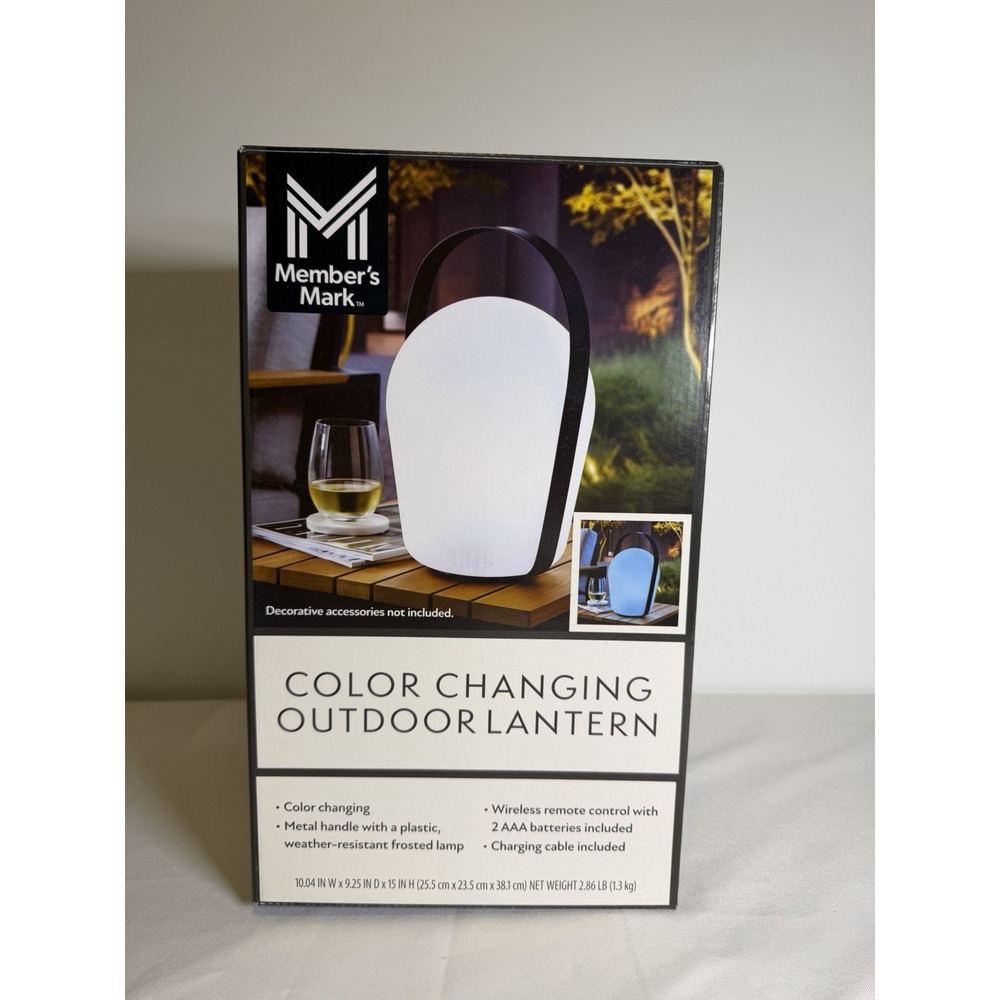 Member's Mark Color Changing Outdoor Lantern - Portable, Waterproof, Lightweight - Picture 2 of 16